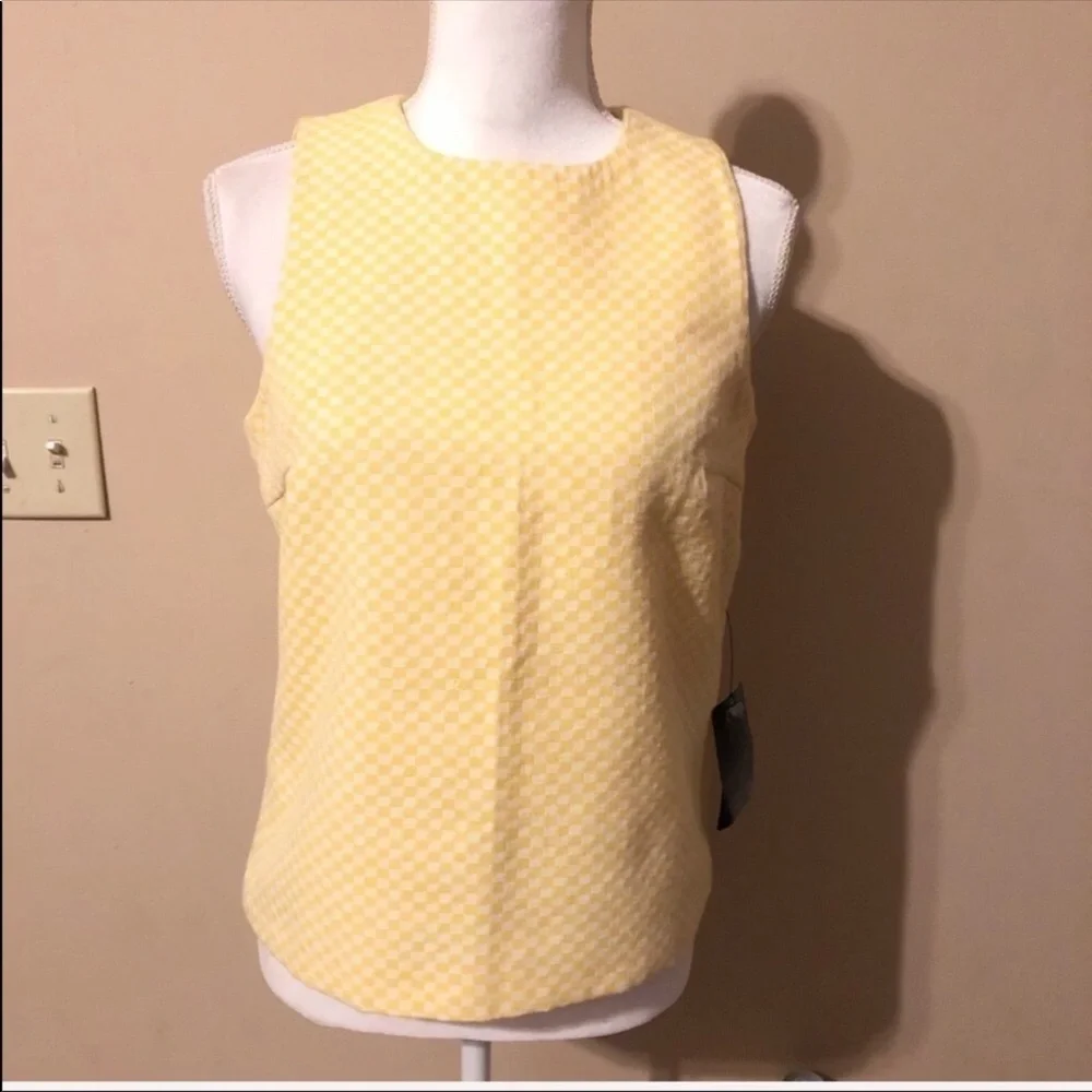 ⭐️Zara Checkered Jacquard Sleeveless Top - Picture 2 of 8
